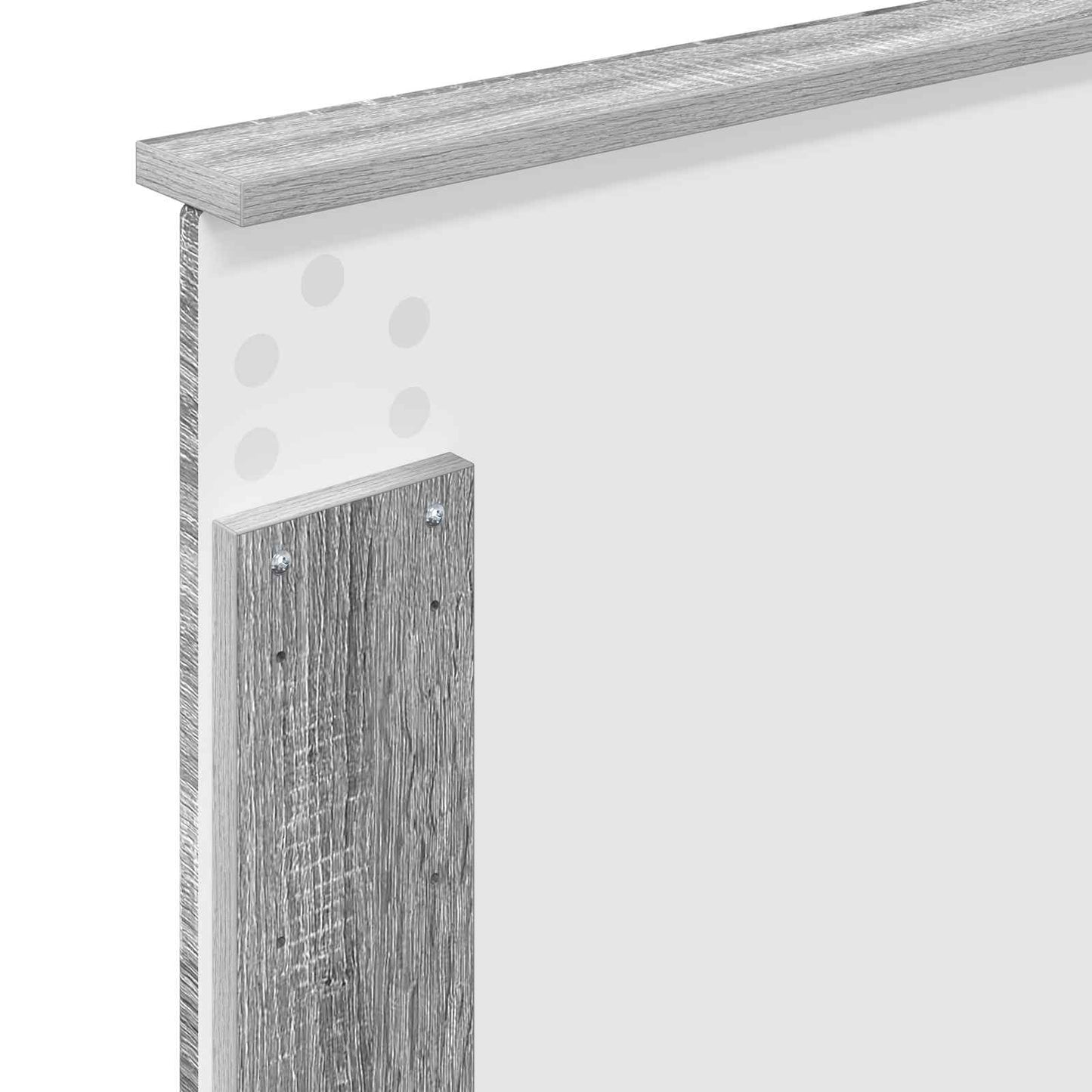 Bed Frame Grey Sonoma 100 x 200 cm Solid Pine Wood