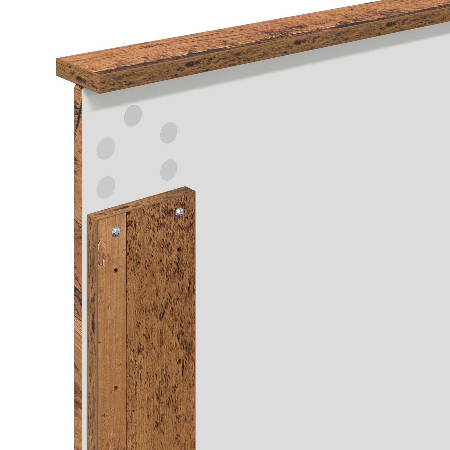Bed Frame with Headboard Old Wood 100 x 200 cm Solid Pine Wood