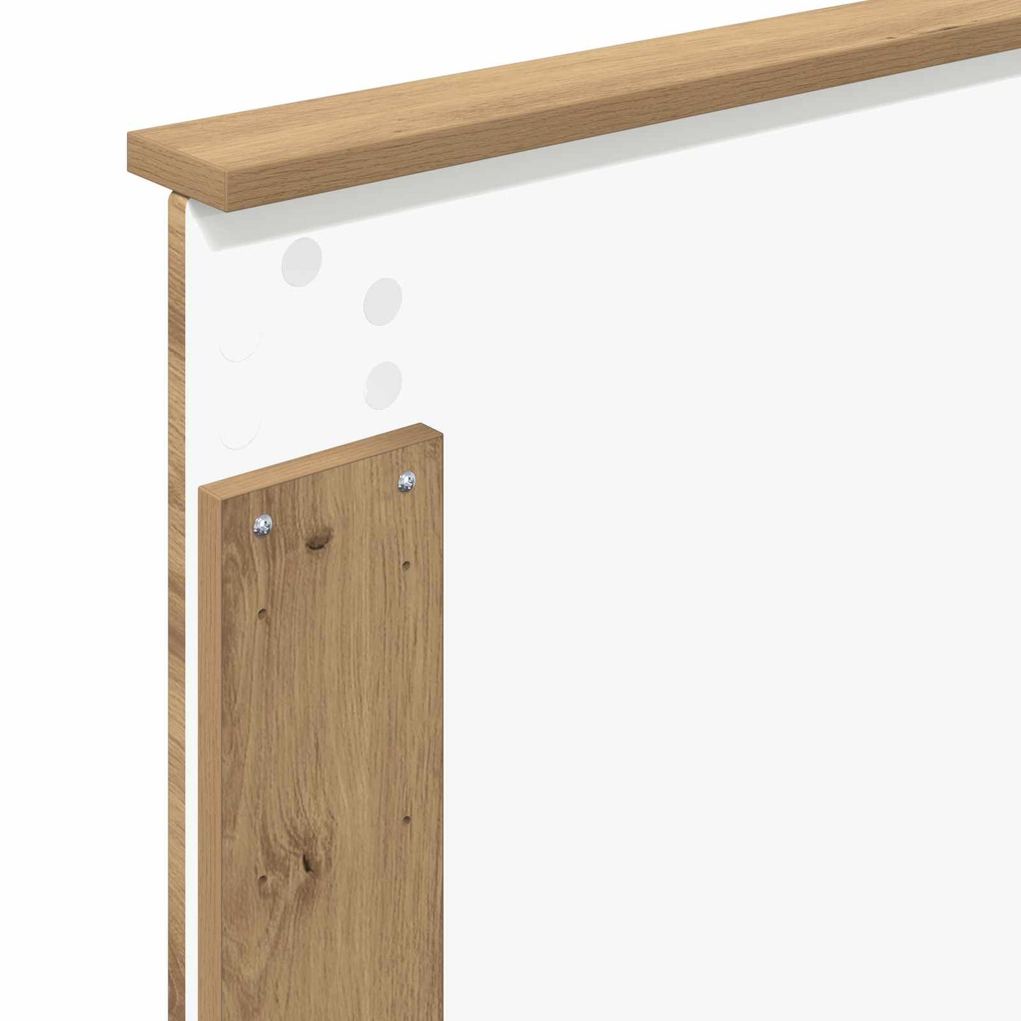 Bed Frame Artisian Oak 100 x 200 cm Solid Pine Wood