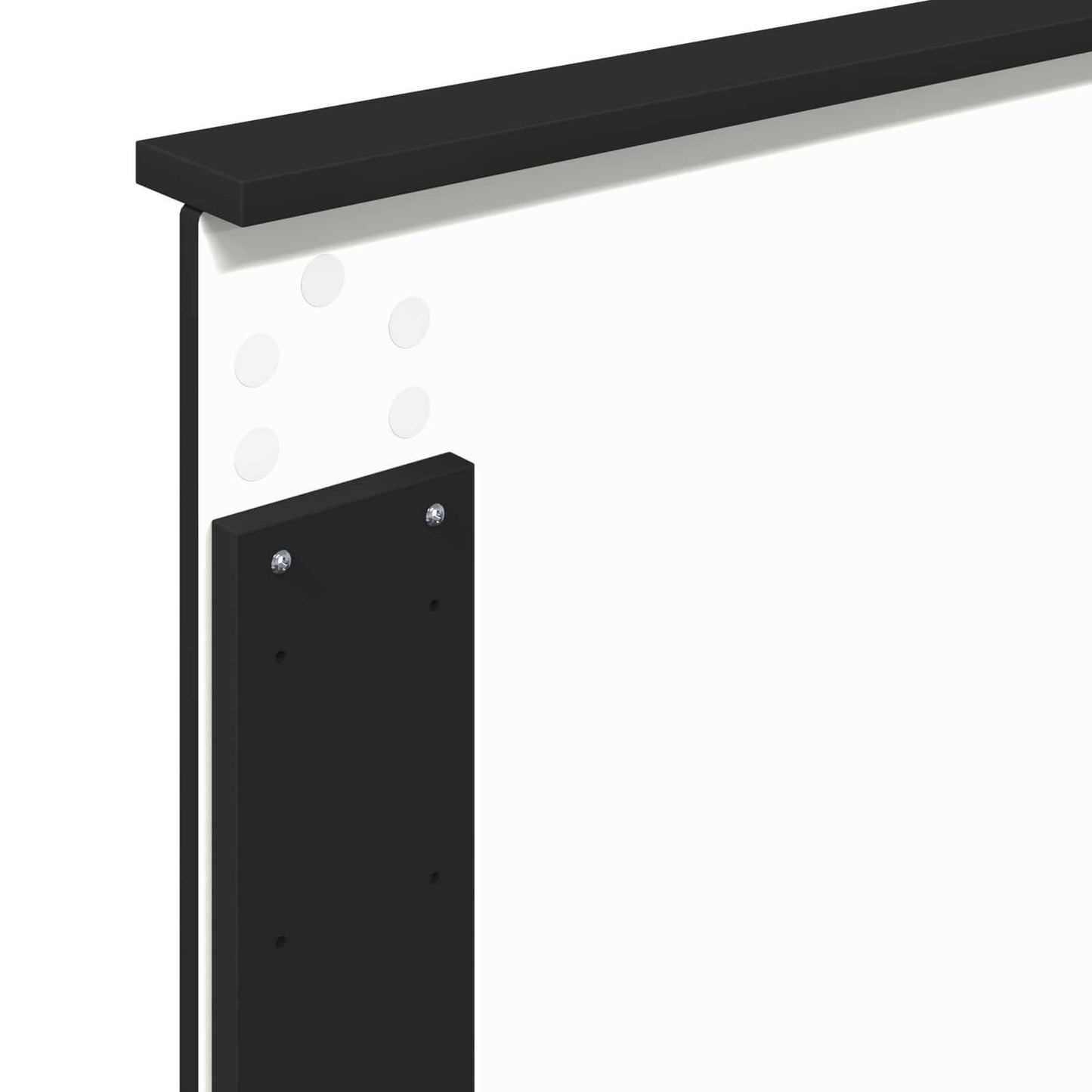 Bed Frame Black and Silver 75 x 190 cm Engineered Wood