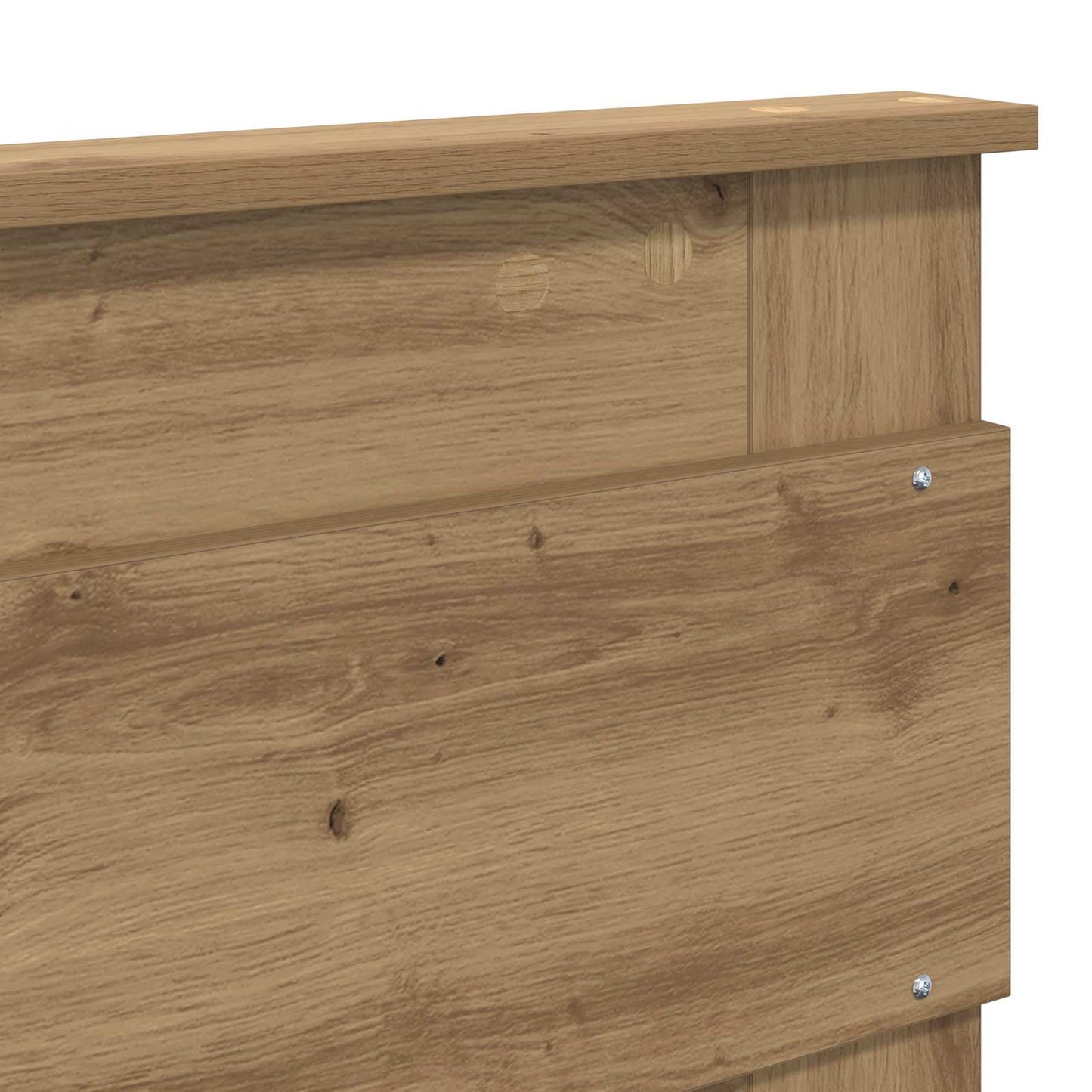 Bed Frame Artisian Oak 120 x 200 cm Solid Pine Wood