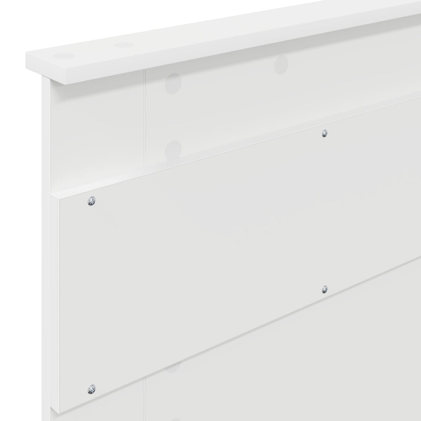 Bed Frame Plain with Storage White 75 x 190 cm Solid Pine Wood
