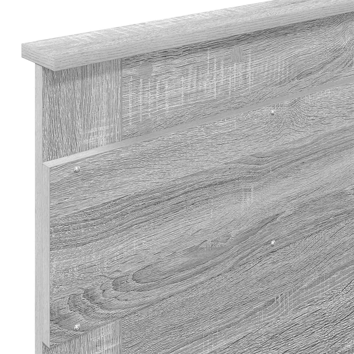 Bed Frame with Storage Grey Sonoma 75 x 190 cm Solid Pine Wood