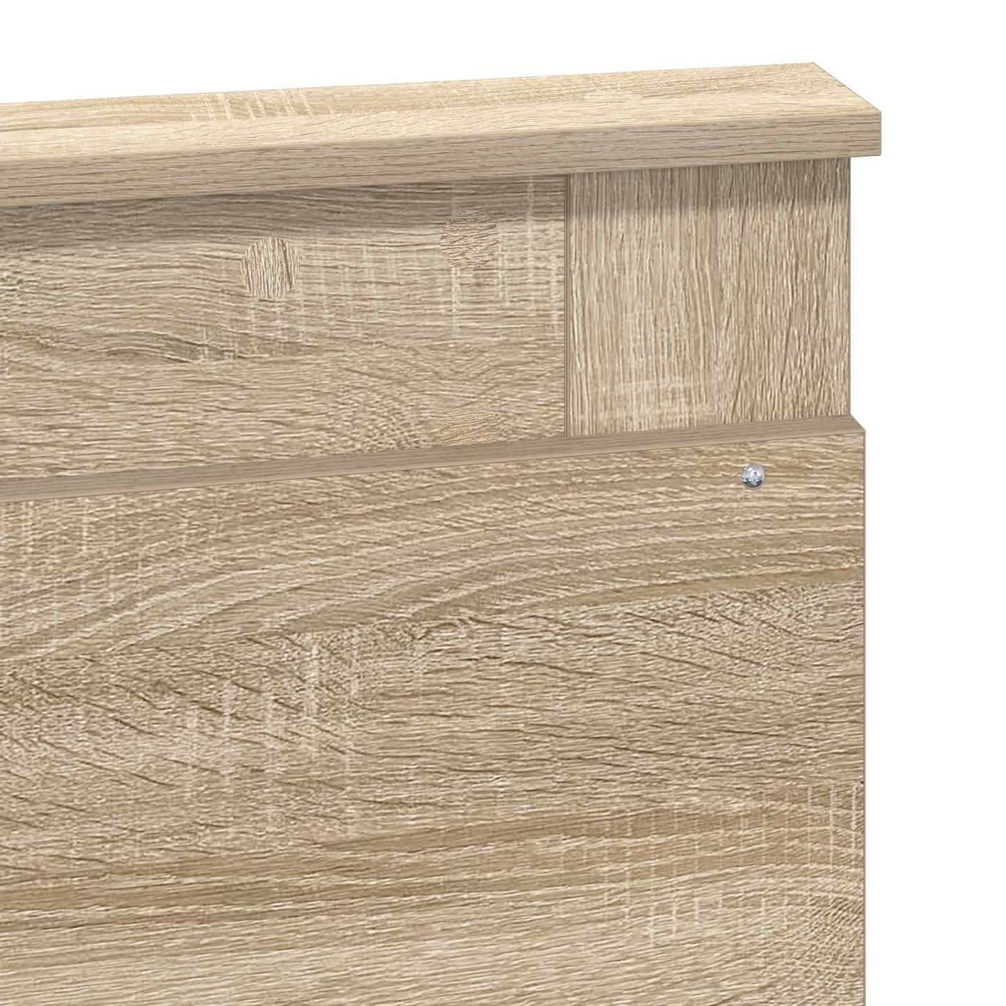 Bed Frame with Headboard Sonoma 120 x 190 cm Solid Pine Wood