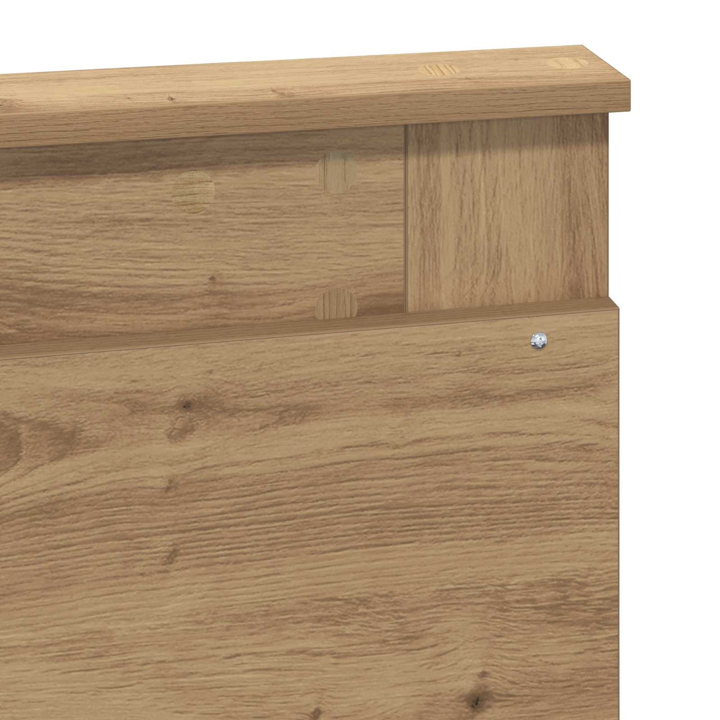 Bed Frame Artisian Oak 120 x 190 cm Solid Pine Wood