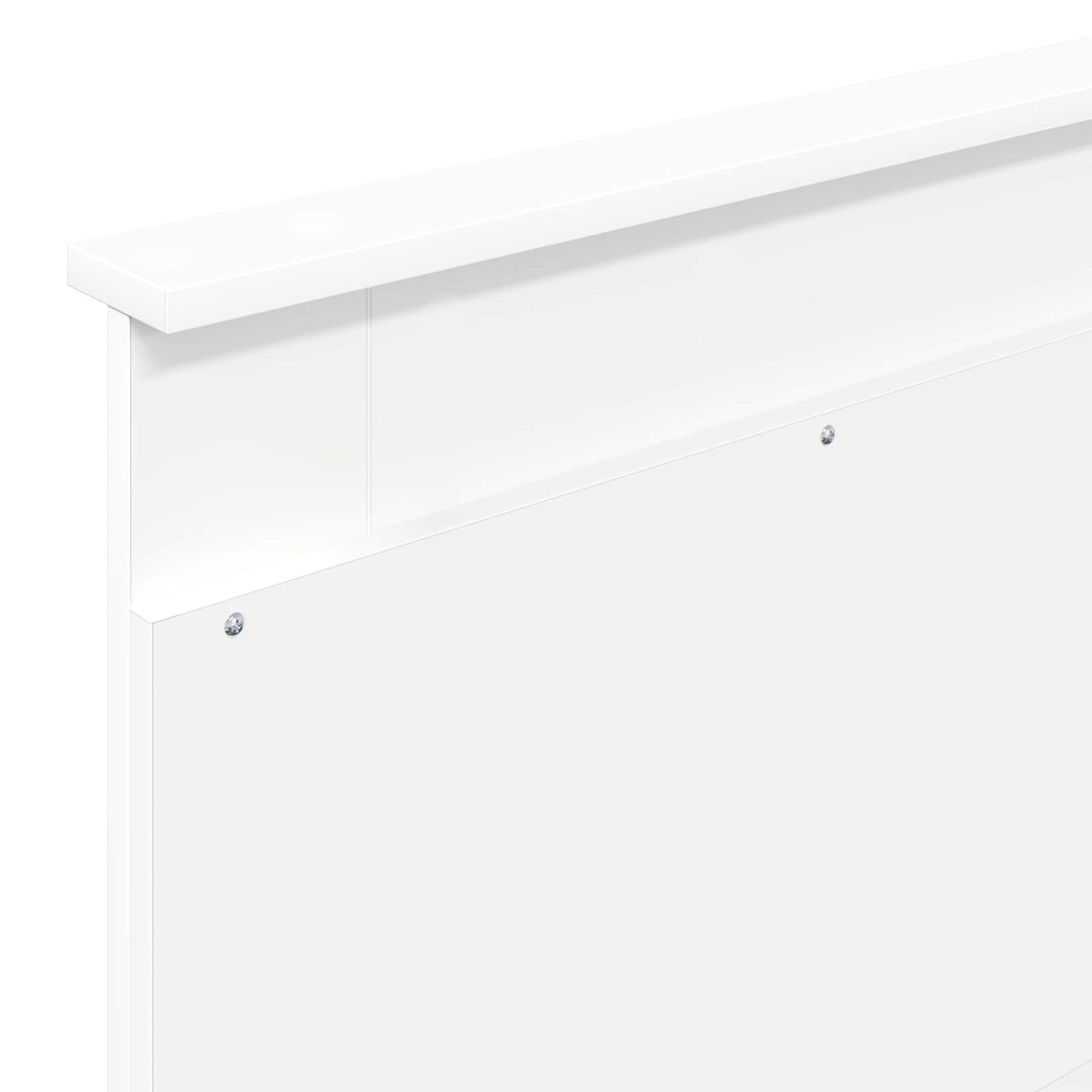 Bed Frame with Headboard White 75 x 190 cm Solid Pine Wood