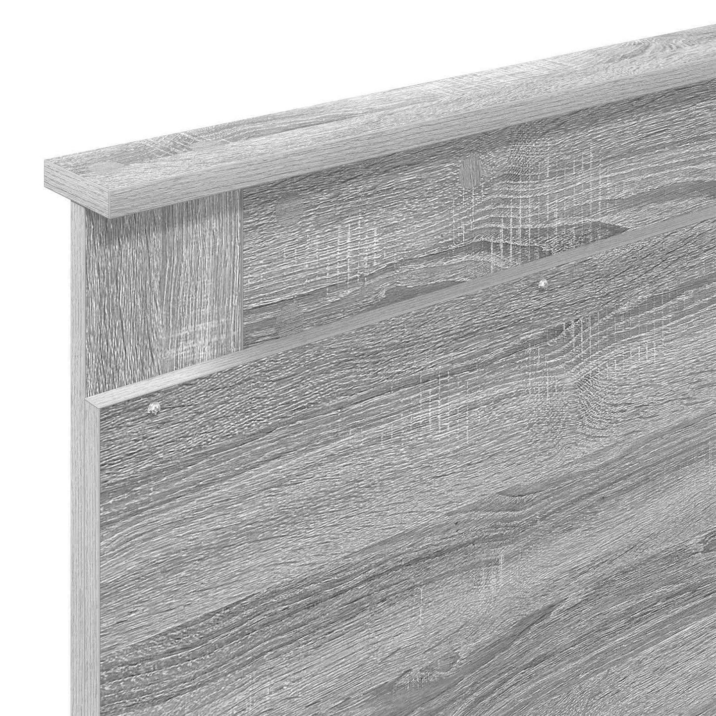 Bed Frame with Drawer Grey Sonoma 100 x 200 cm Engineered Wood