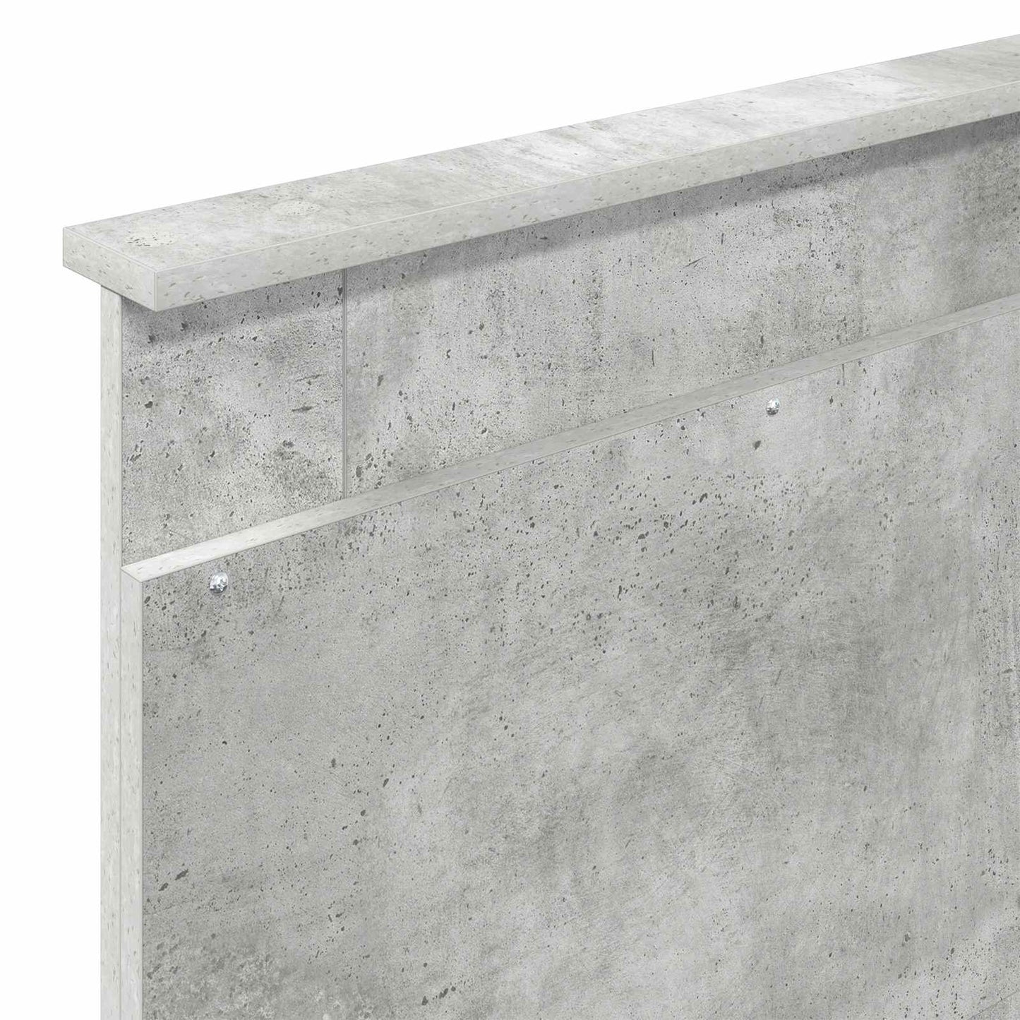 Bed Frame with Drawer Concrete Grey 90 x 190 cm Engineered Wood