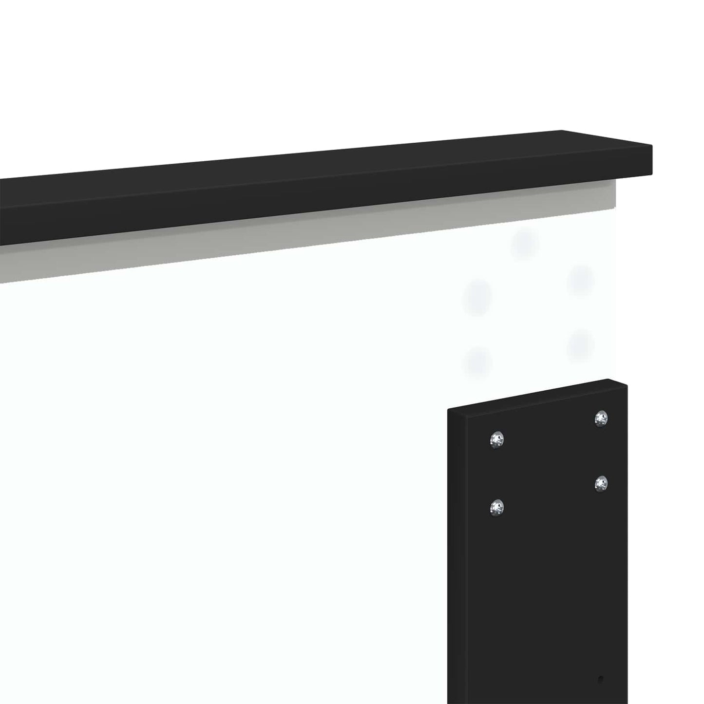 Bed Frame with Headboard Black 180 x 200 cm Solid Pine Wood