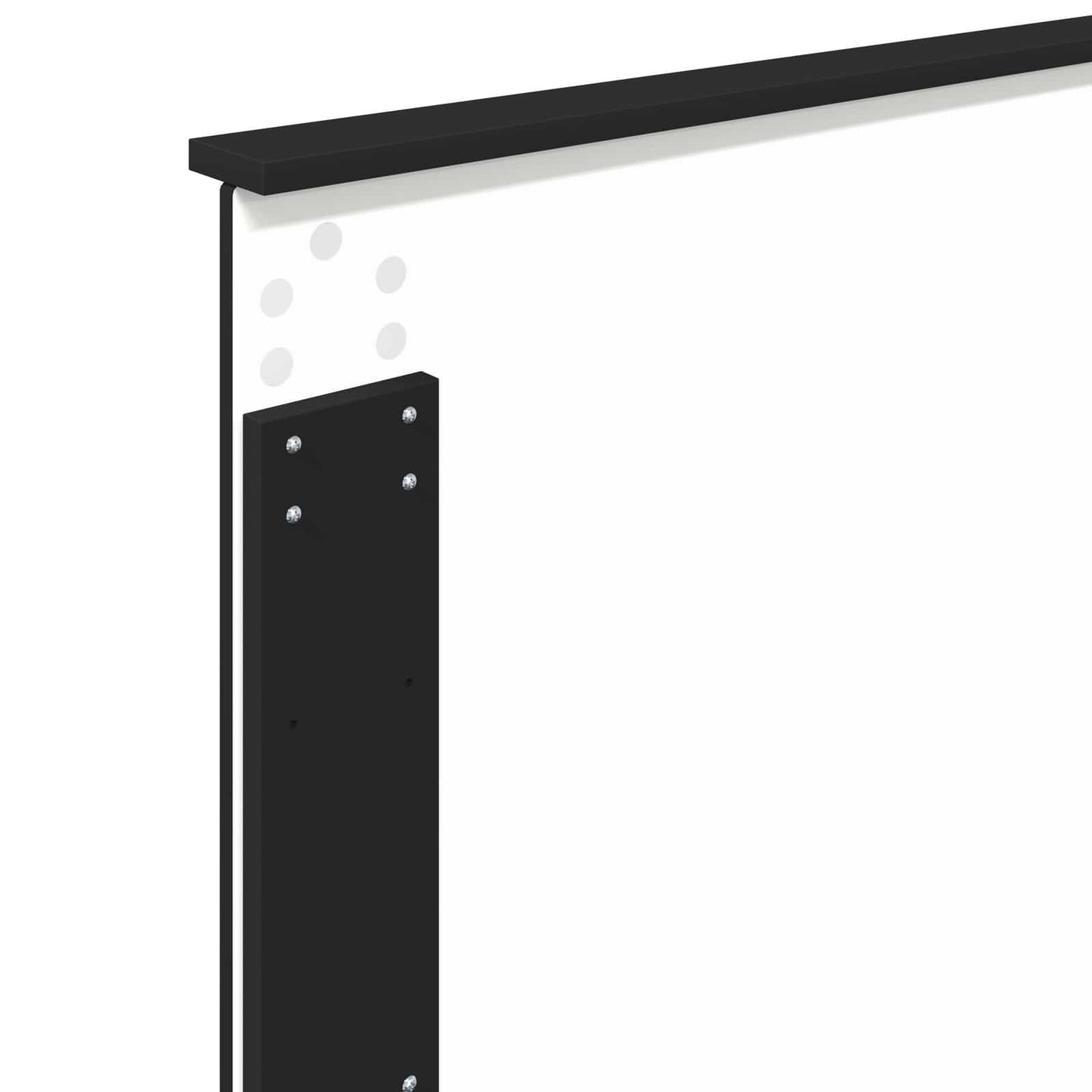 Bed Frame with Headboard Black 100 x 200 cm Solid Pine Wood