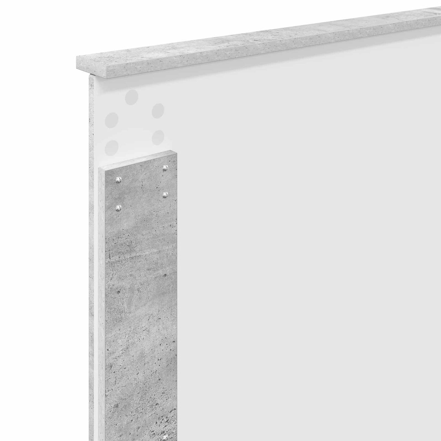 Bed Frame Concerte Grey 90 x 190 cm Solid Pine Wood