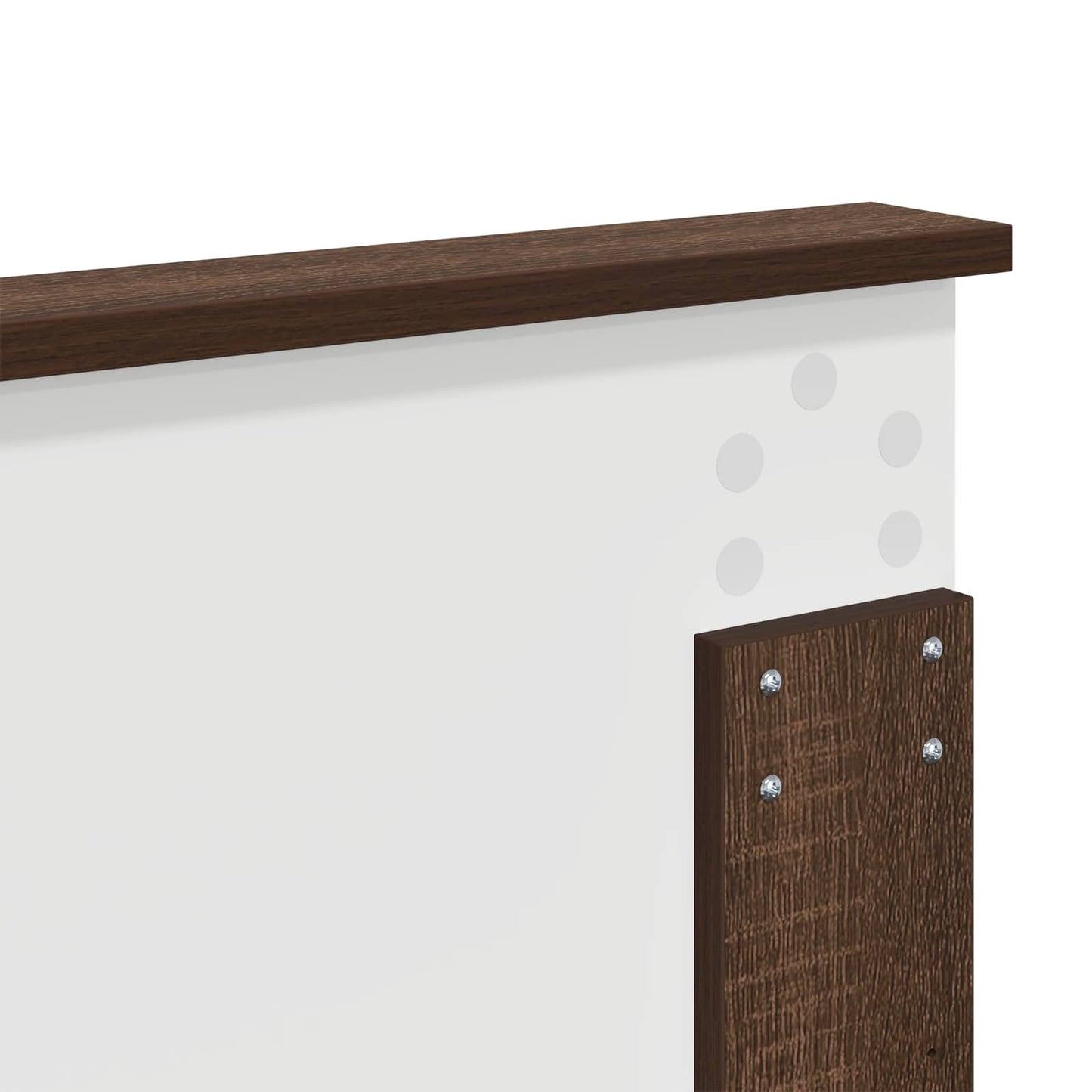 Bed Frame with Headboard Brown Oak 120 x 190 cm Solid Pine Wood