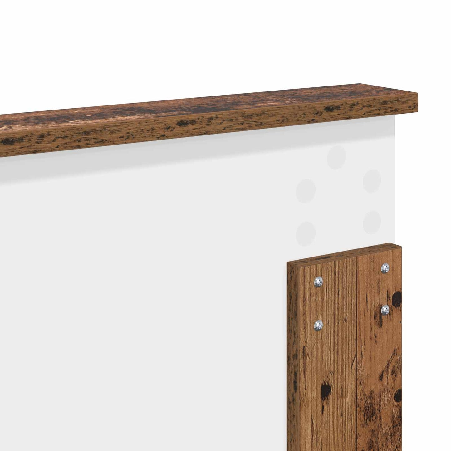 Bed Frame with Headboard Old Wood 120 x 190 cm Solid Pine Wood