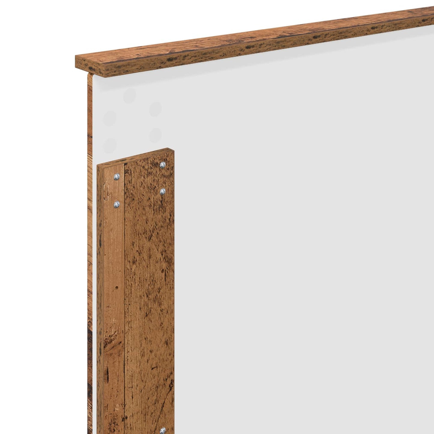 Bed Frame with Headboard Old Wood 90 x 190 cm Solid Pine Wood