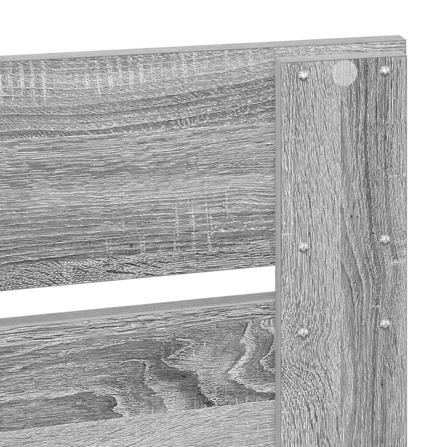 Bed Frame with Drawer Grey Sonoma 90 x 200 cm Engineered Wood