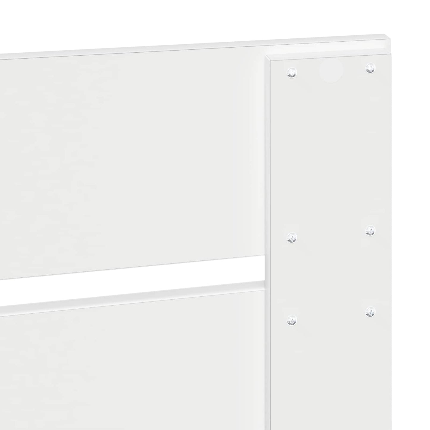 Bed Frame with Headboard White 120 x 190 cm Solid Pine Wood