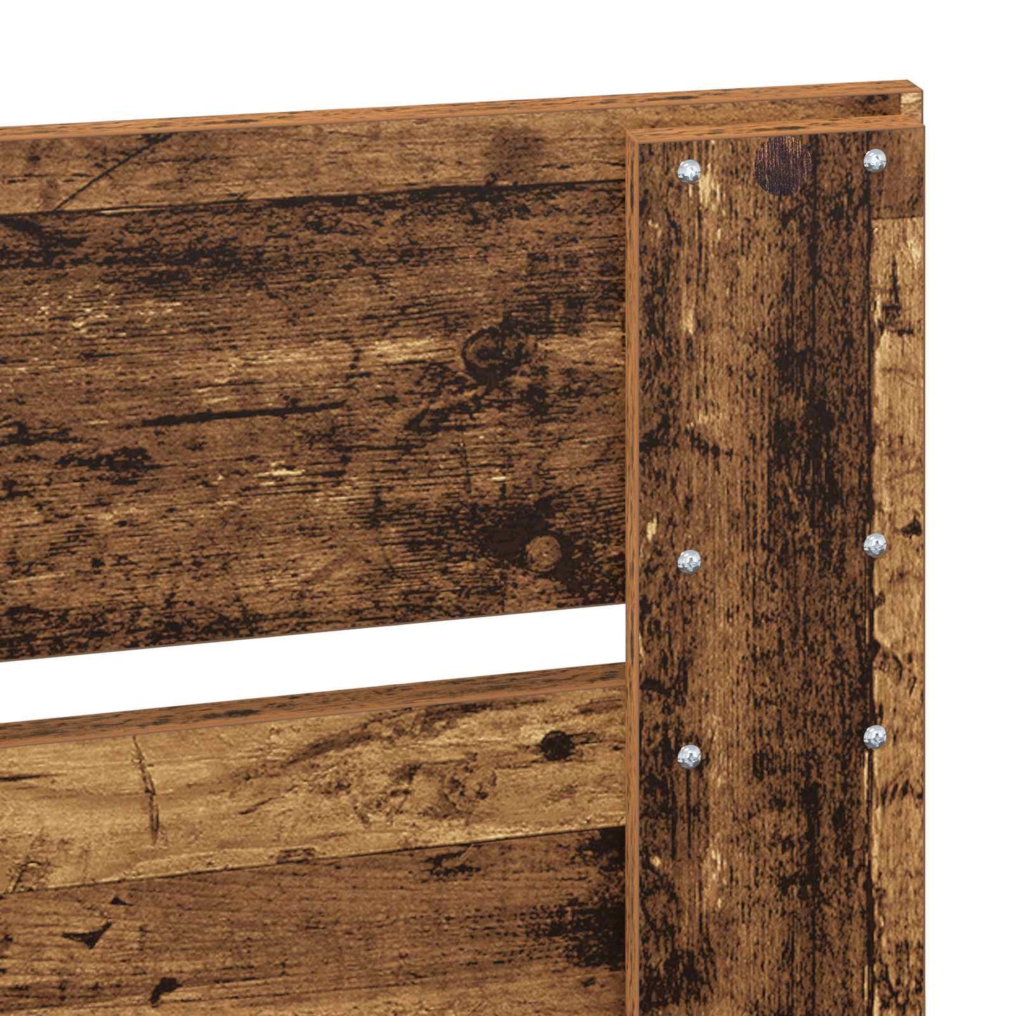 Bed Frame with Drawer Old Wood 90 x 190 cm Engineered Wood