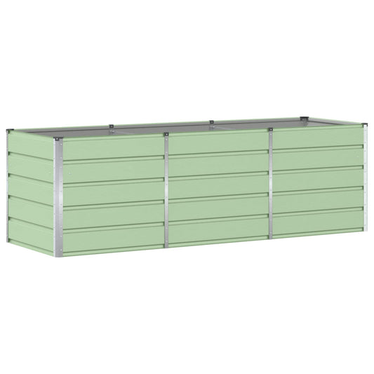 Planter Green 240 x 80 x 75 cm Steel