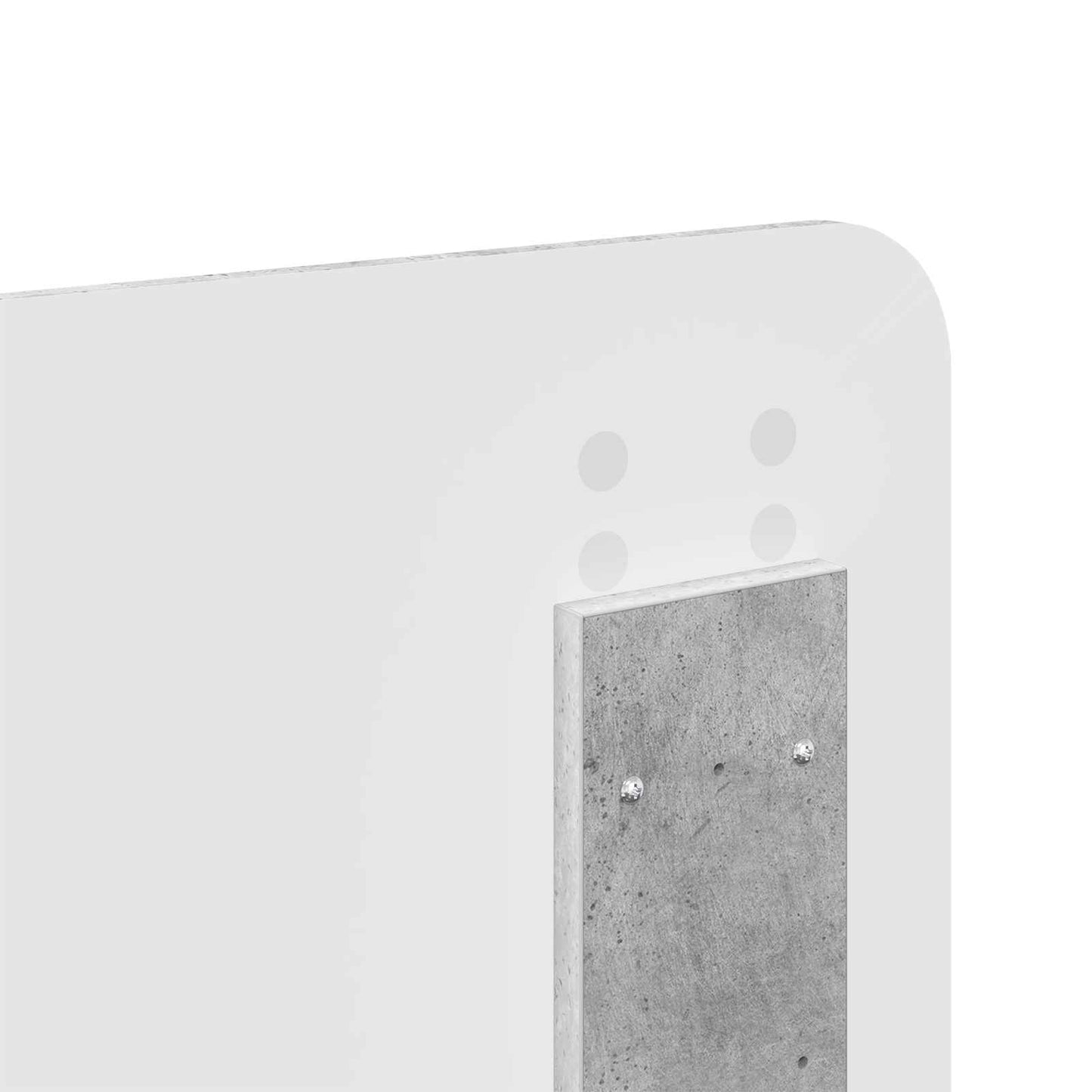 Bed Frame Concerte Grey 150 x 200 cm Solid Pine Wood
