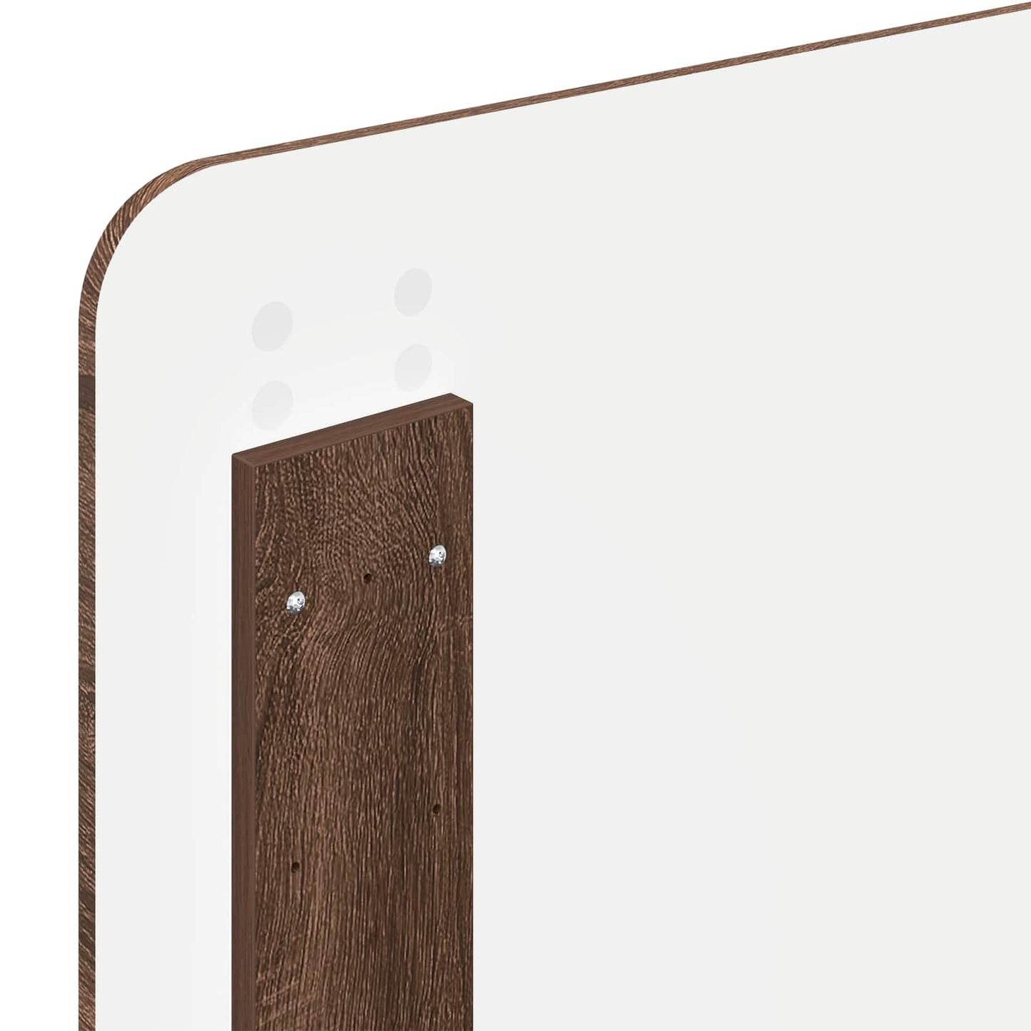 Bed Frame with Headboard Brown Oak 100 x 200 cm Solid Pine Wood