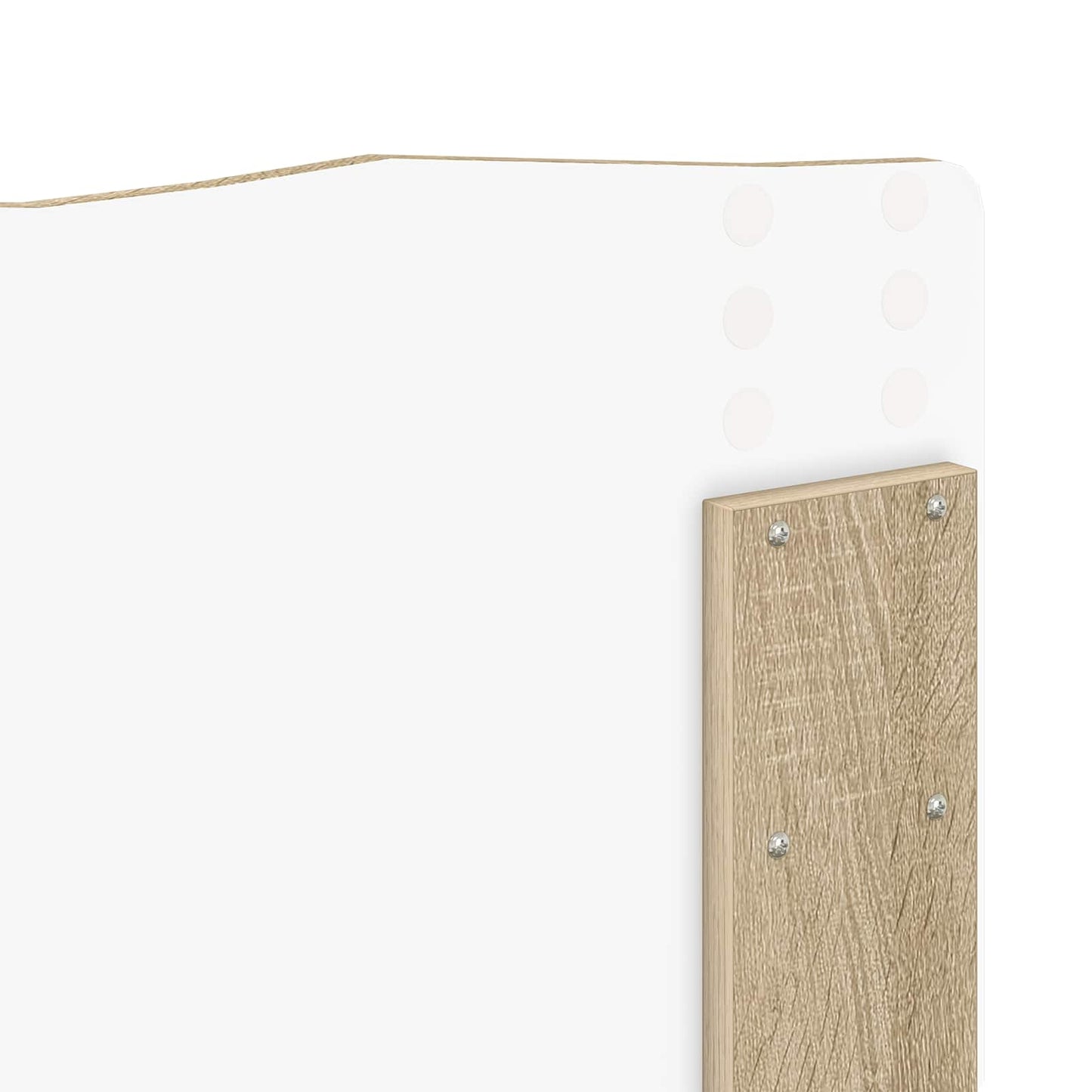 Bed Frame Sonoma Oak 150 x 200 cm Solid Pine Wood