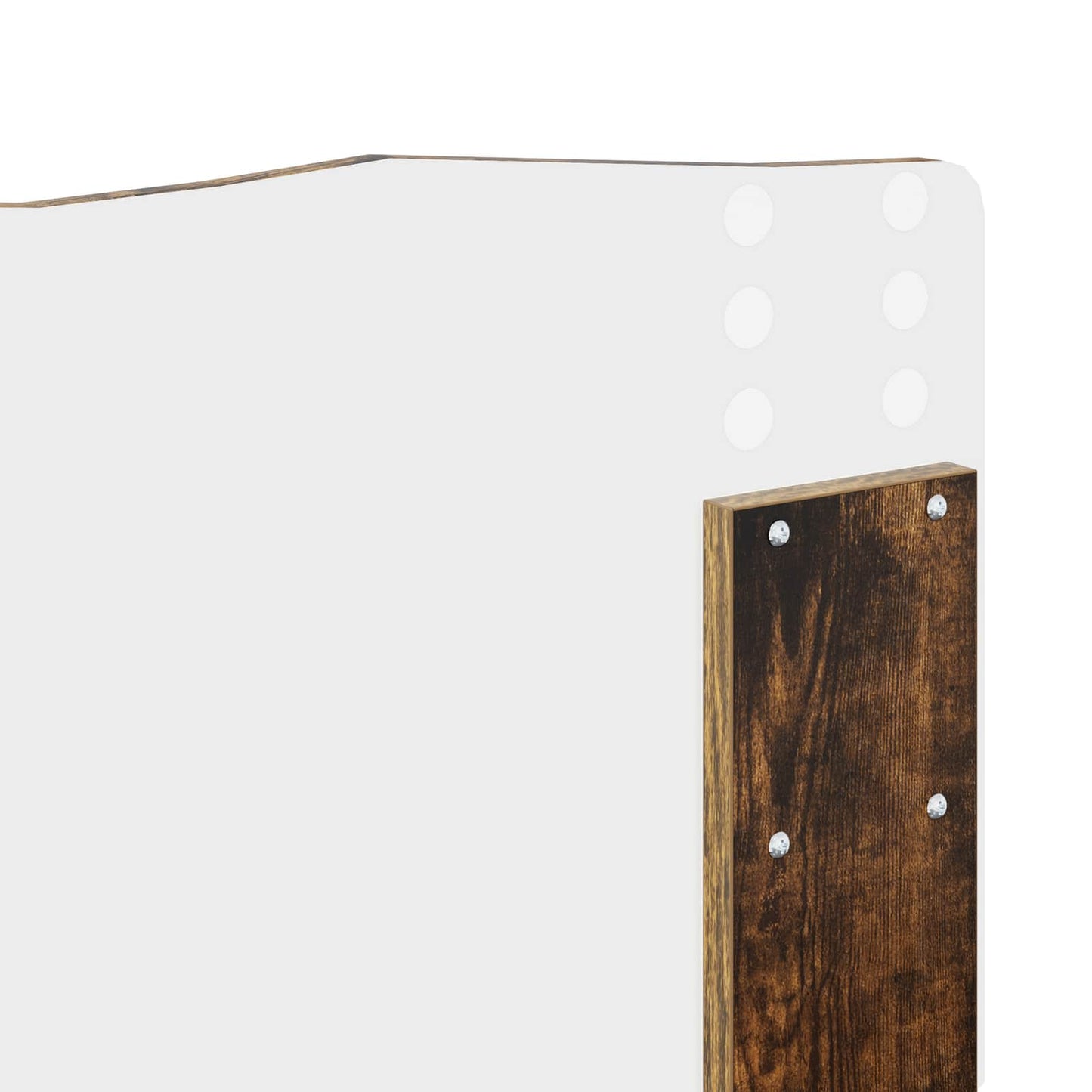 Bed Frame Smoked Oak 120 x 200 cm Solid Pine Wood