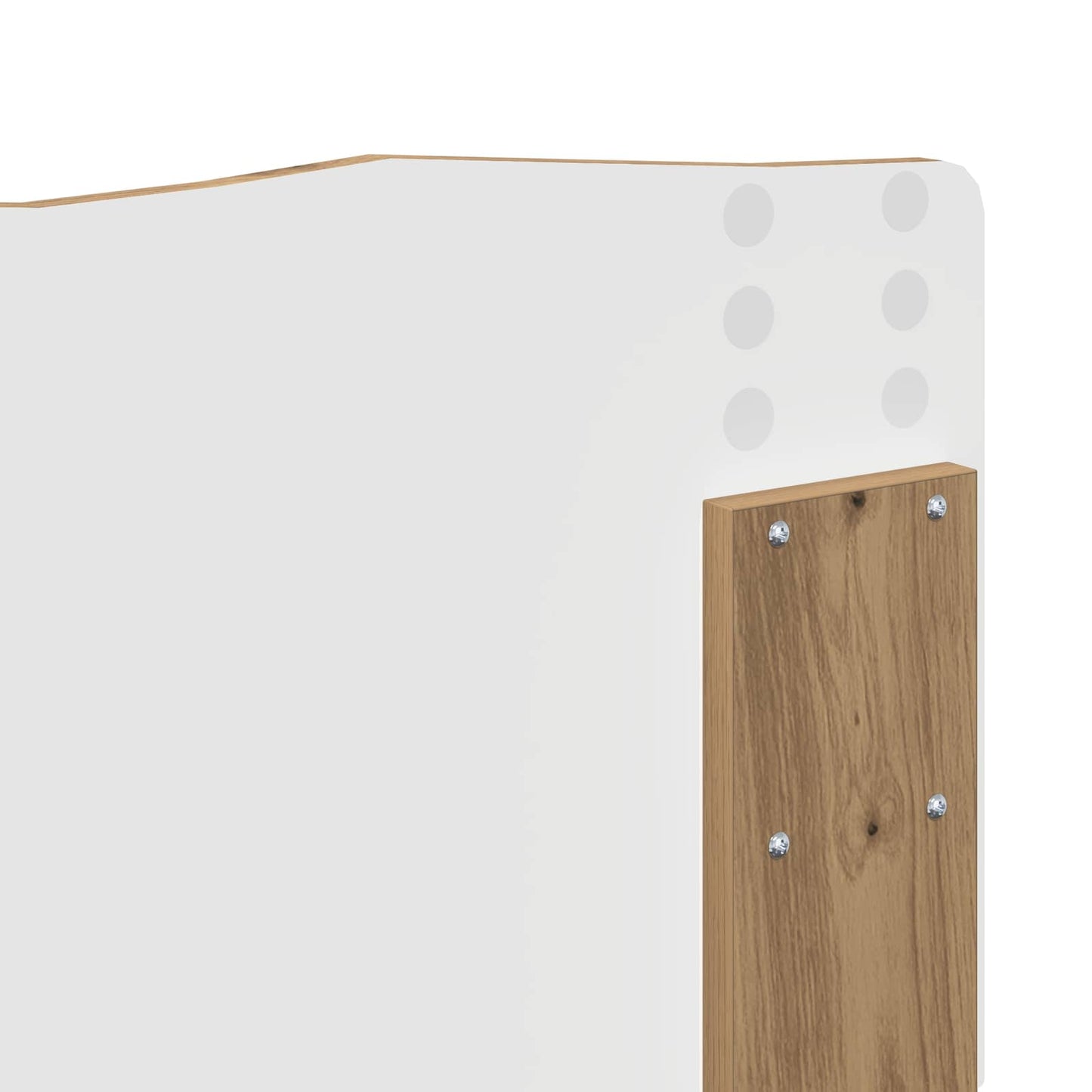 Bed Frame Artisian Oak 120 x 200 cm Solid Pine Wood