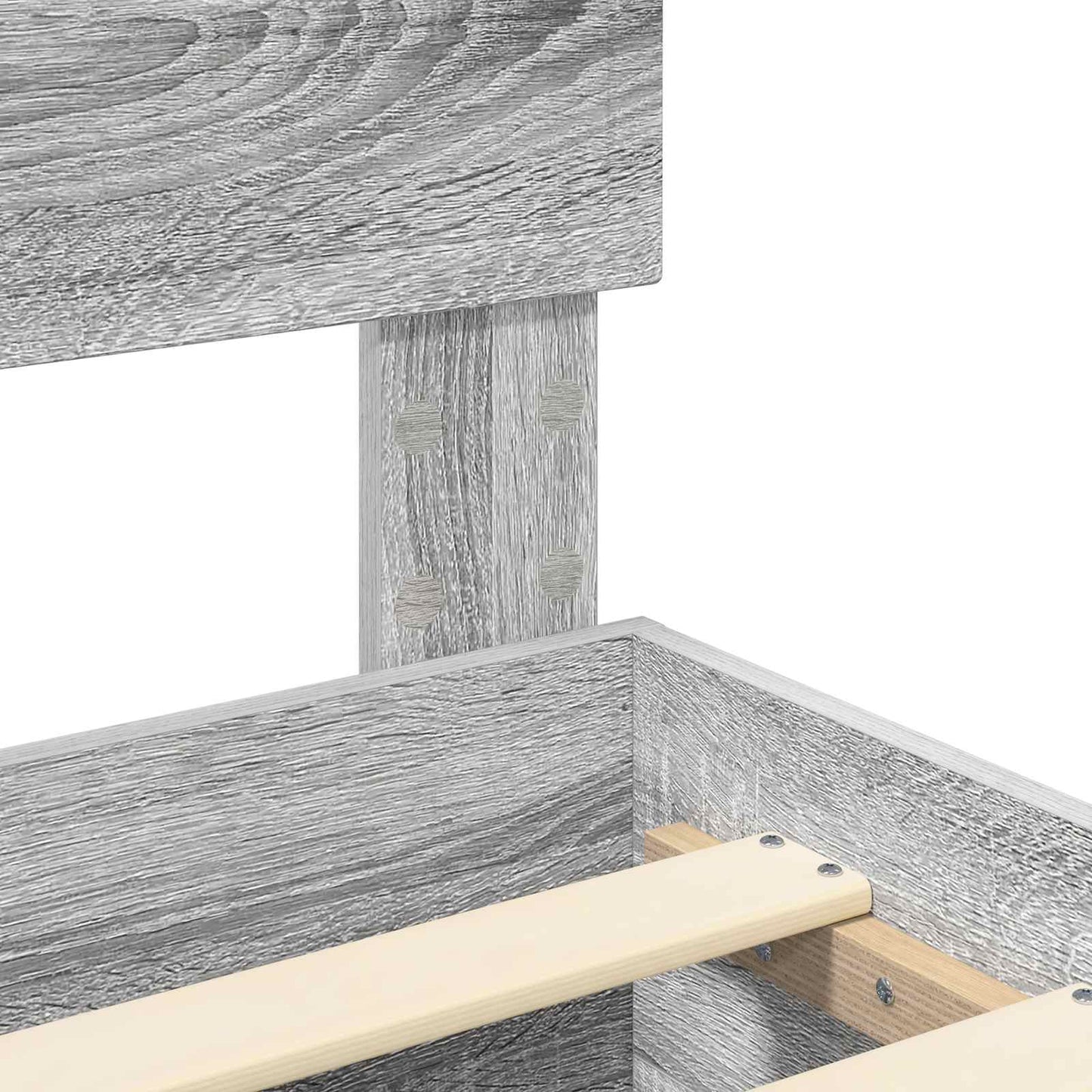 Bed Frame with Drawer Grey Sonoma 160 x 200 cm Engineered Wood