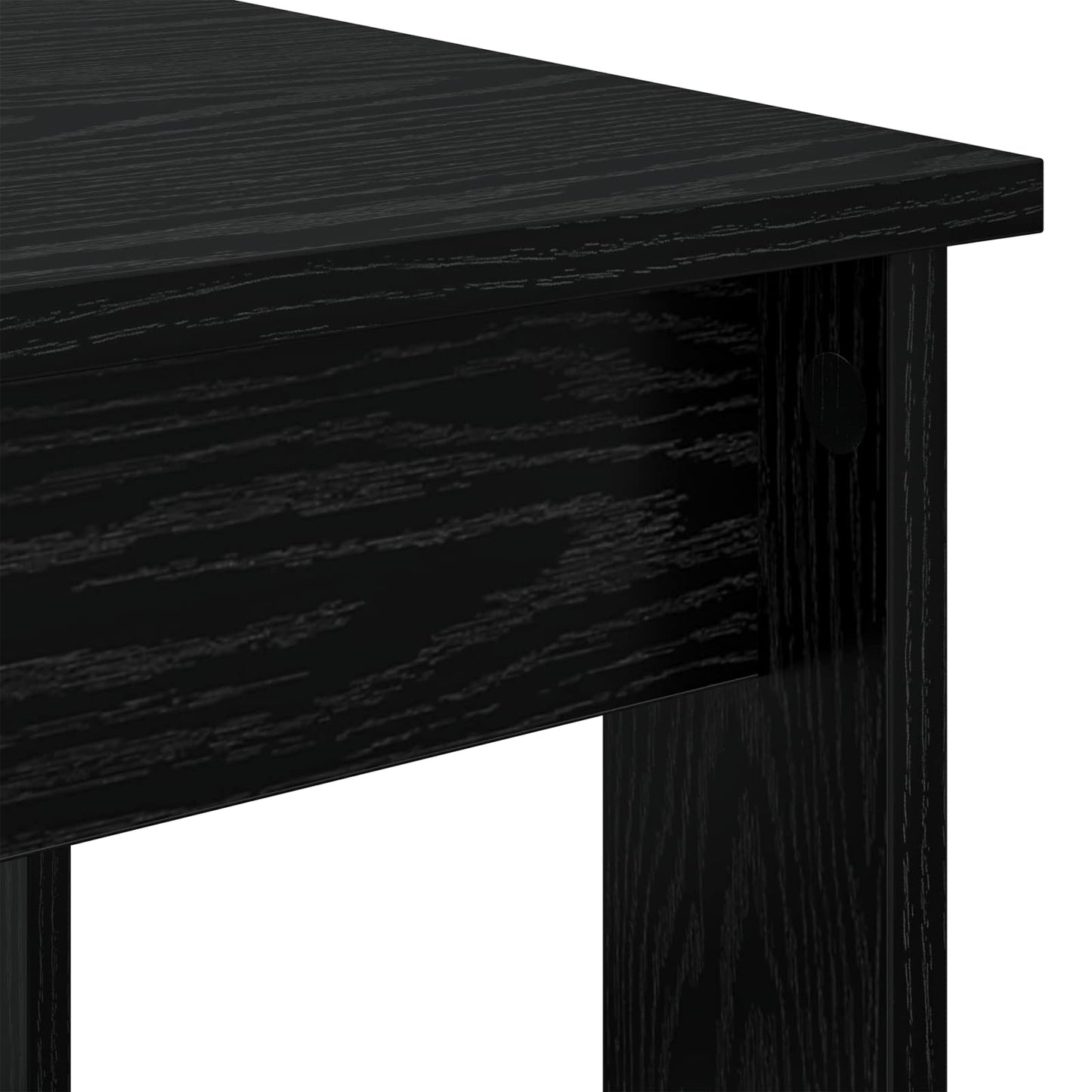 Coffee Table Set 2 pcs Black Oak 50 x 52 x 42 cm