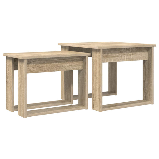 Coffee Table Set 2 pcs Sonoma Oak 50 x 52 x 42 cm
