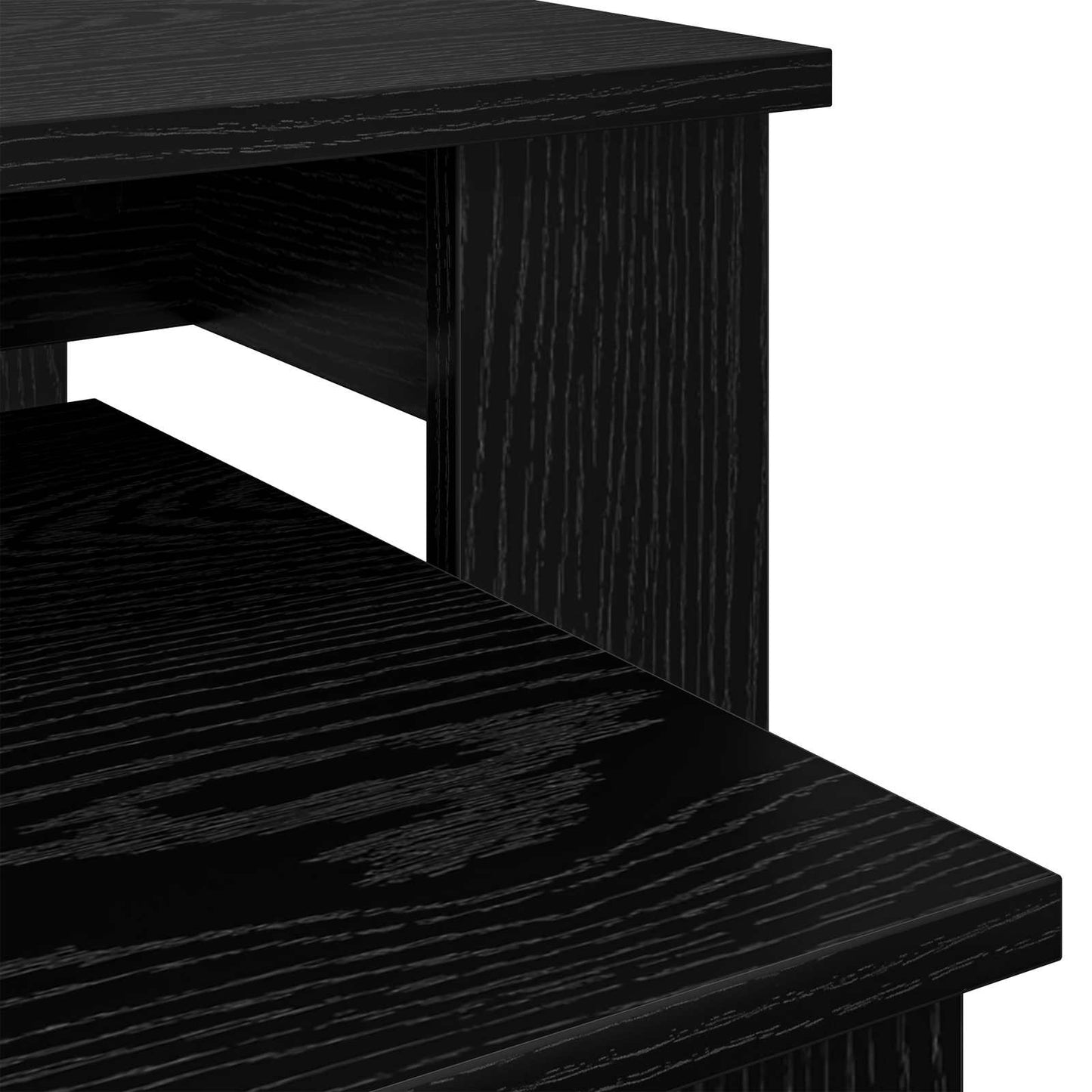 Coffee Table Set 2 pcs Black Oak 100 x 50 x 42 cm