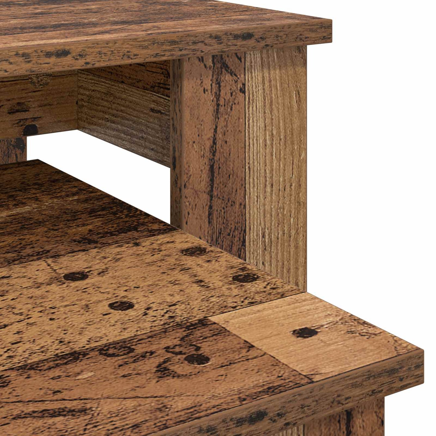 Coffee Table Set 2 pcs Old Wood 100 x 50 x 42 cm