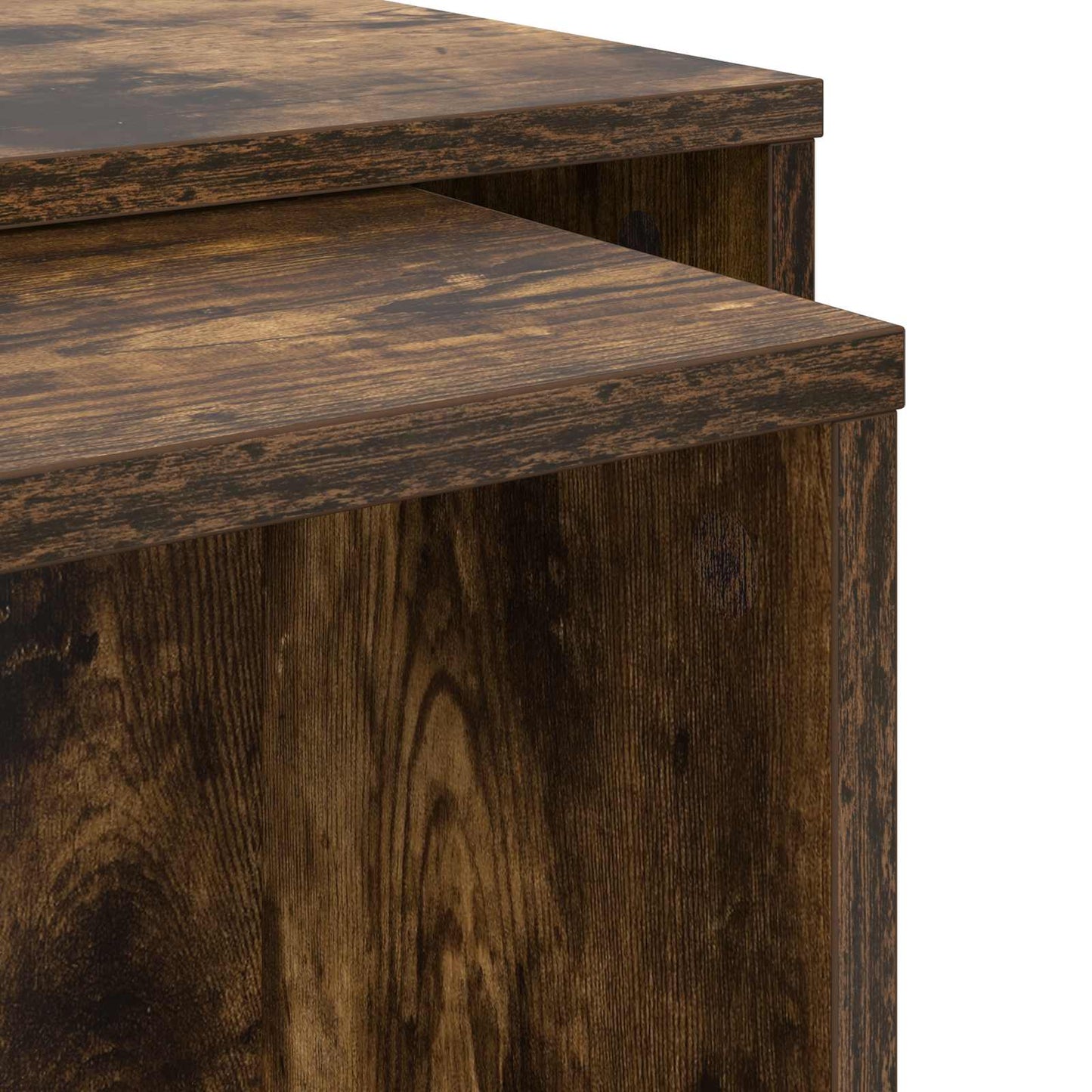 Coffee Table Set 2 pcs Smoked Oak 90 x 48 x 40 cm
