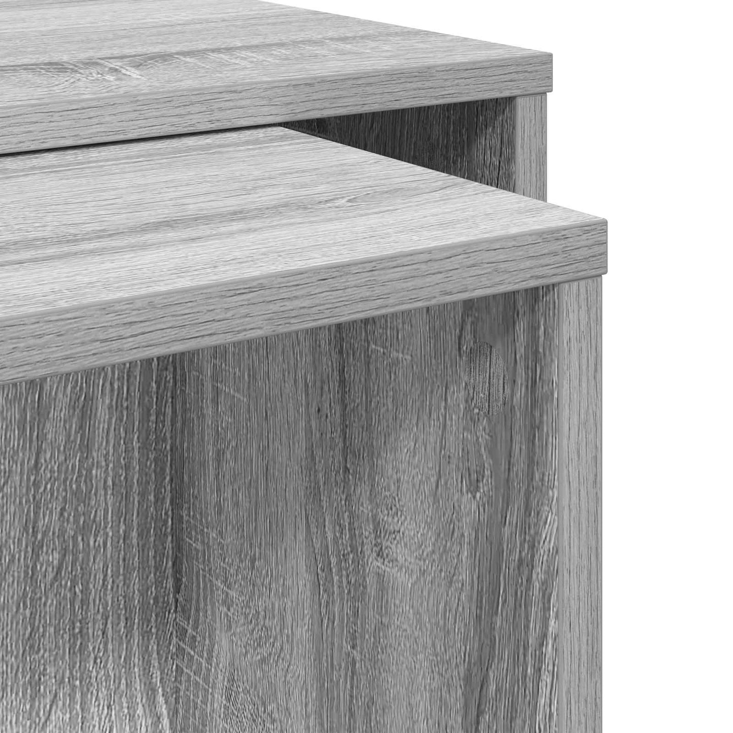 Coffee Table Set 2 pcs Grey Sonoma 90 x 48 x 40 cm