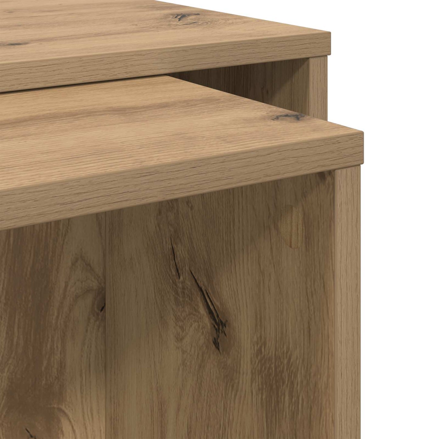 Coffee Table Set 2 pcs Artisan Oak 90 x 48 x 40 cm