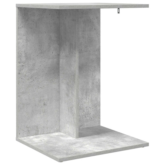 Side Table Concrete Grey 45 x 40 x 62.5 cm Engineered Wood