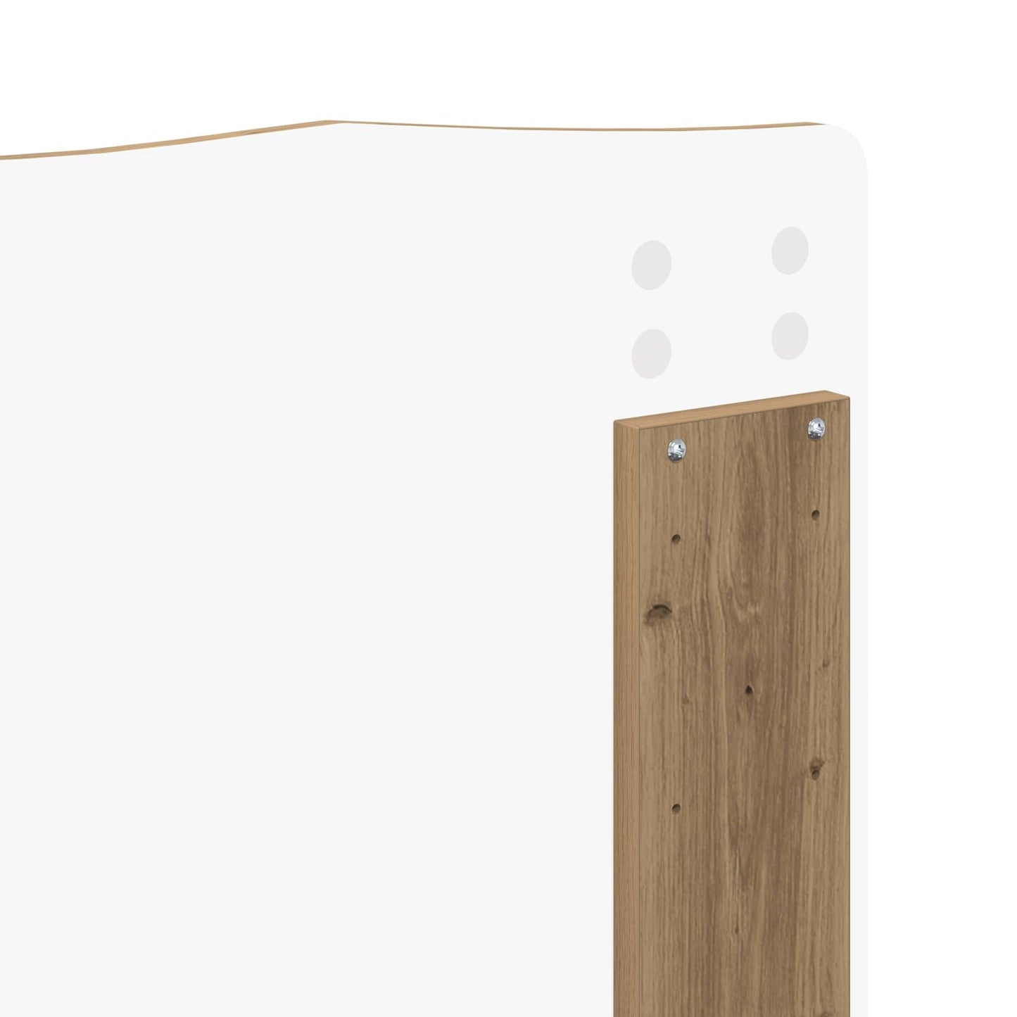 Bed Frame Artisian Oak 140 x 190 cm Solid Pine Wood