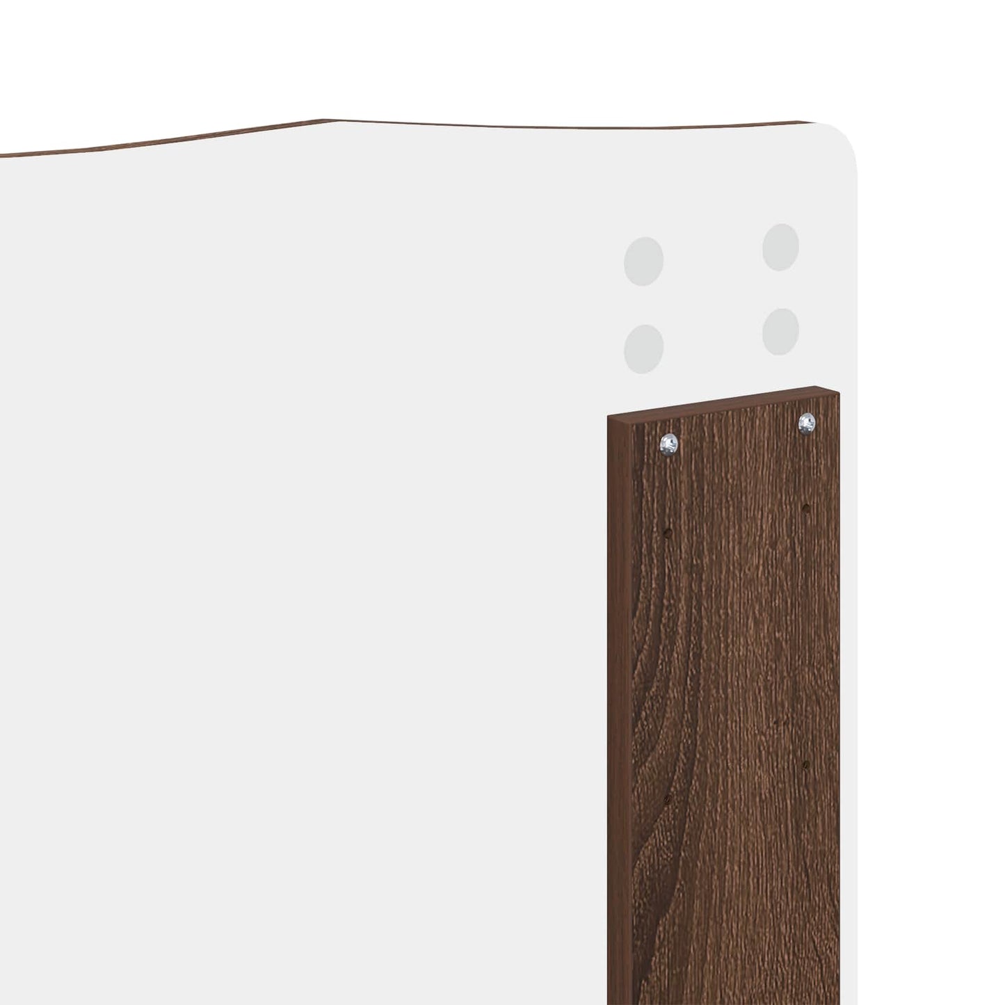 Bed Frame with Headboard Brown Oak 120 x 200 cm Solid Pine Wood