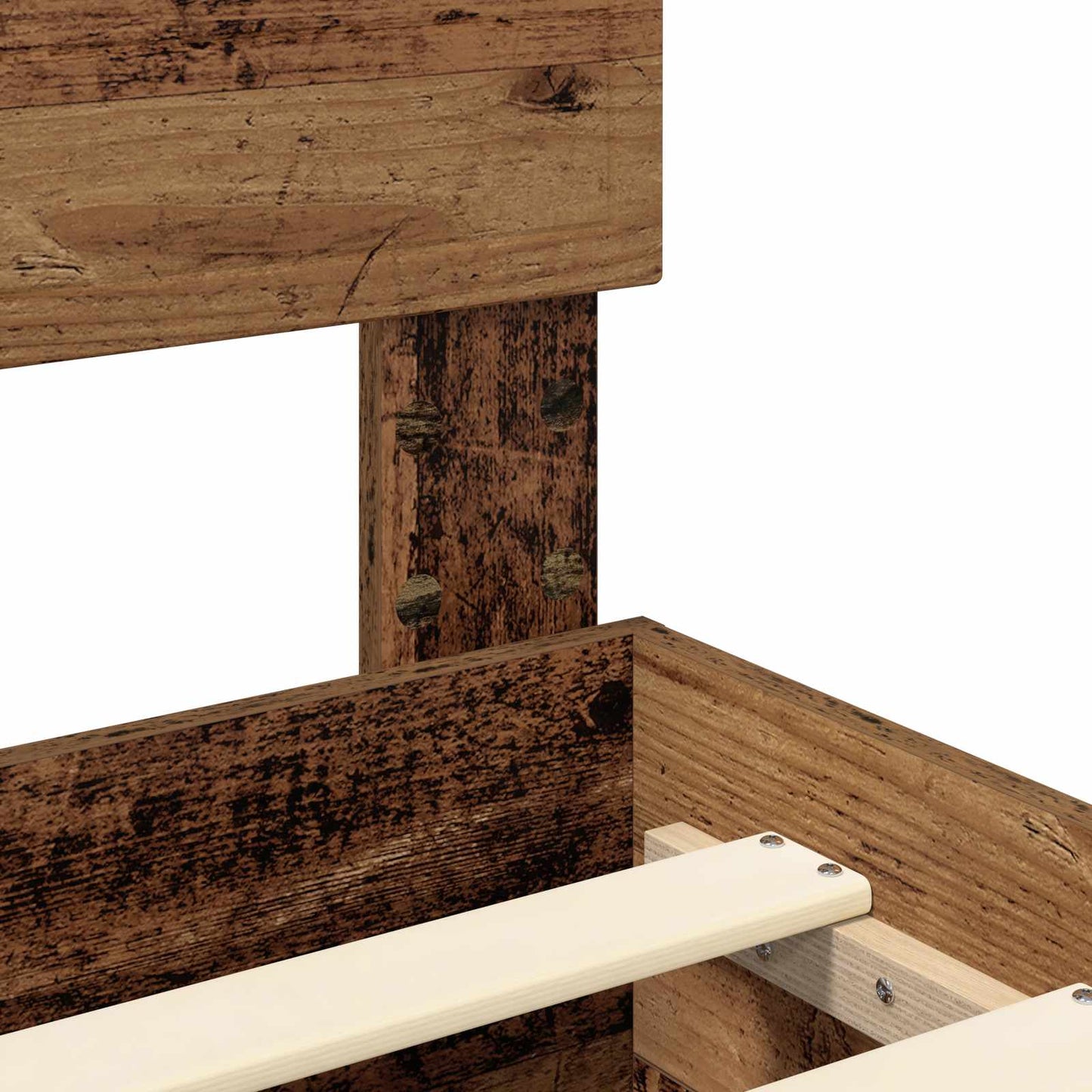 Bed Frame with Drawer Old Wood 120 x 190 cm Engineered Wood