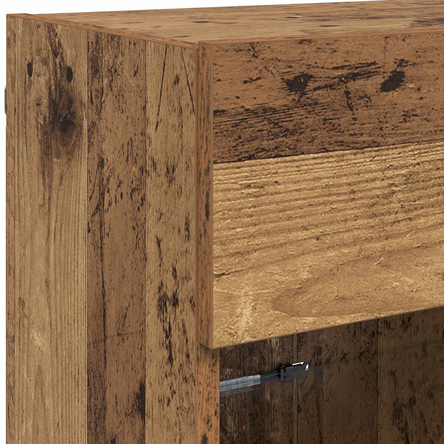 TV Wall Cabinet 98.5 x 30 x 60.5 cm Old Wood Engineered Wood
