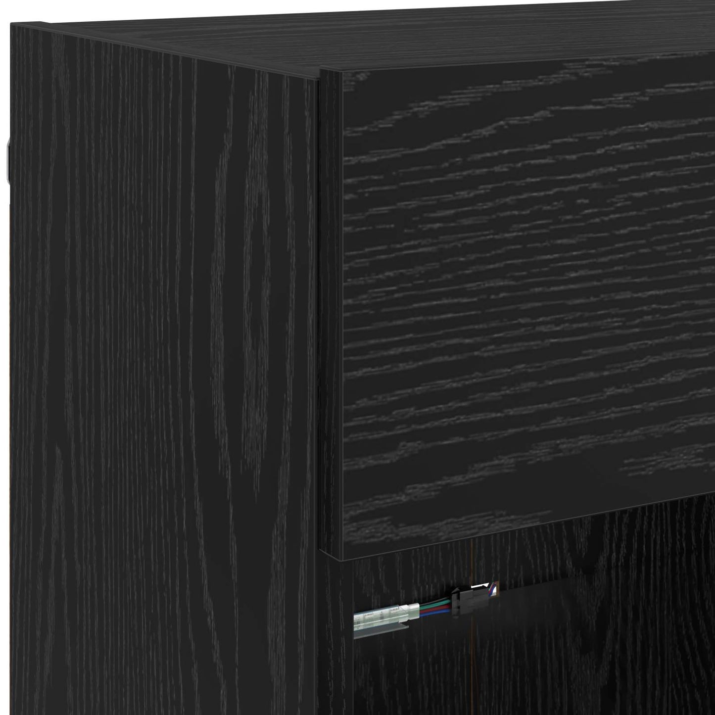 TV Wall Cabinet 98.5 x 30 x 60.5 cm Black Oak Engineered Wood