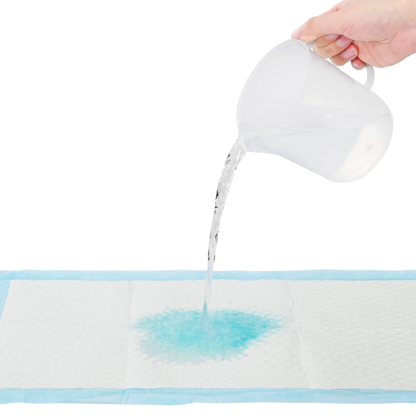 Non-woven Fabric Pet Training Pad 100 pcs Blue and White