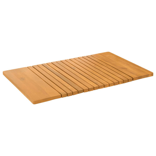 Bath Mat Natural 81 x 50 cm Solid Acacia Wood