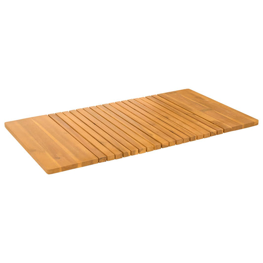Bath Mat Natural 100 x 55 cm Solid Acacia Wood