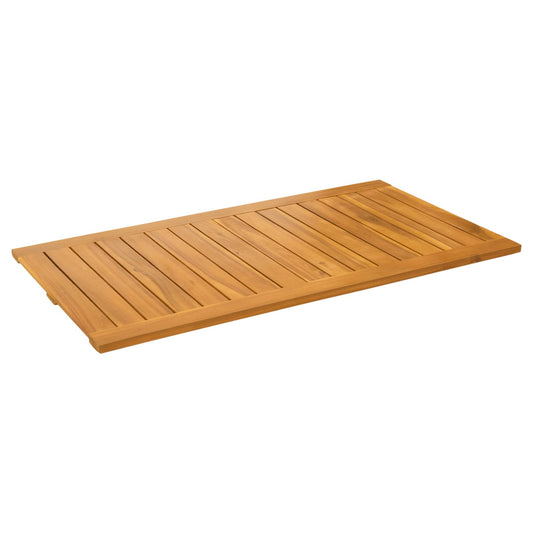 Bath Mat Natural 100 x 55 cm Solid Acacia Wood