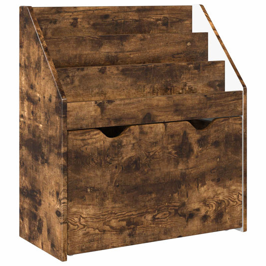 Kids Bookshelf Smoked Oak 60 x 29.5 x 69 cm Engineered Wood