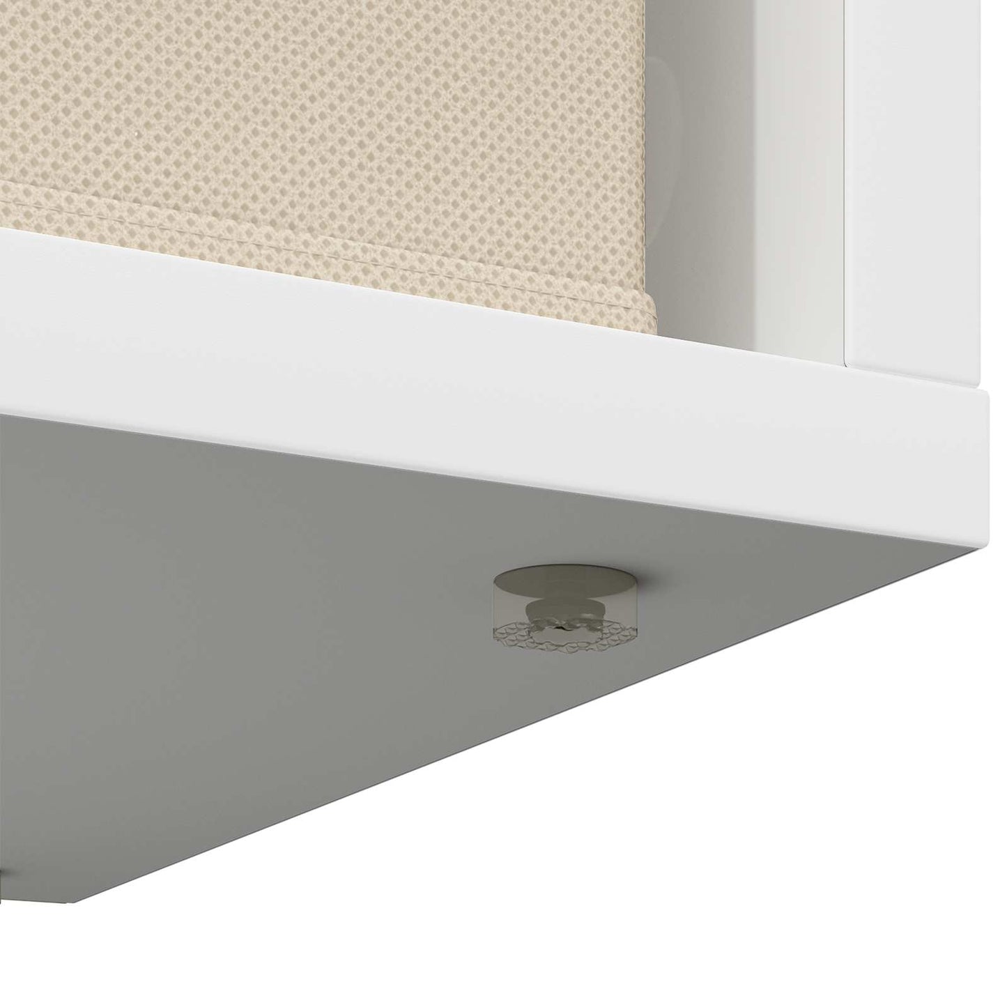 Lowboard with Drawer White 87 x 27.5 x 43 cm