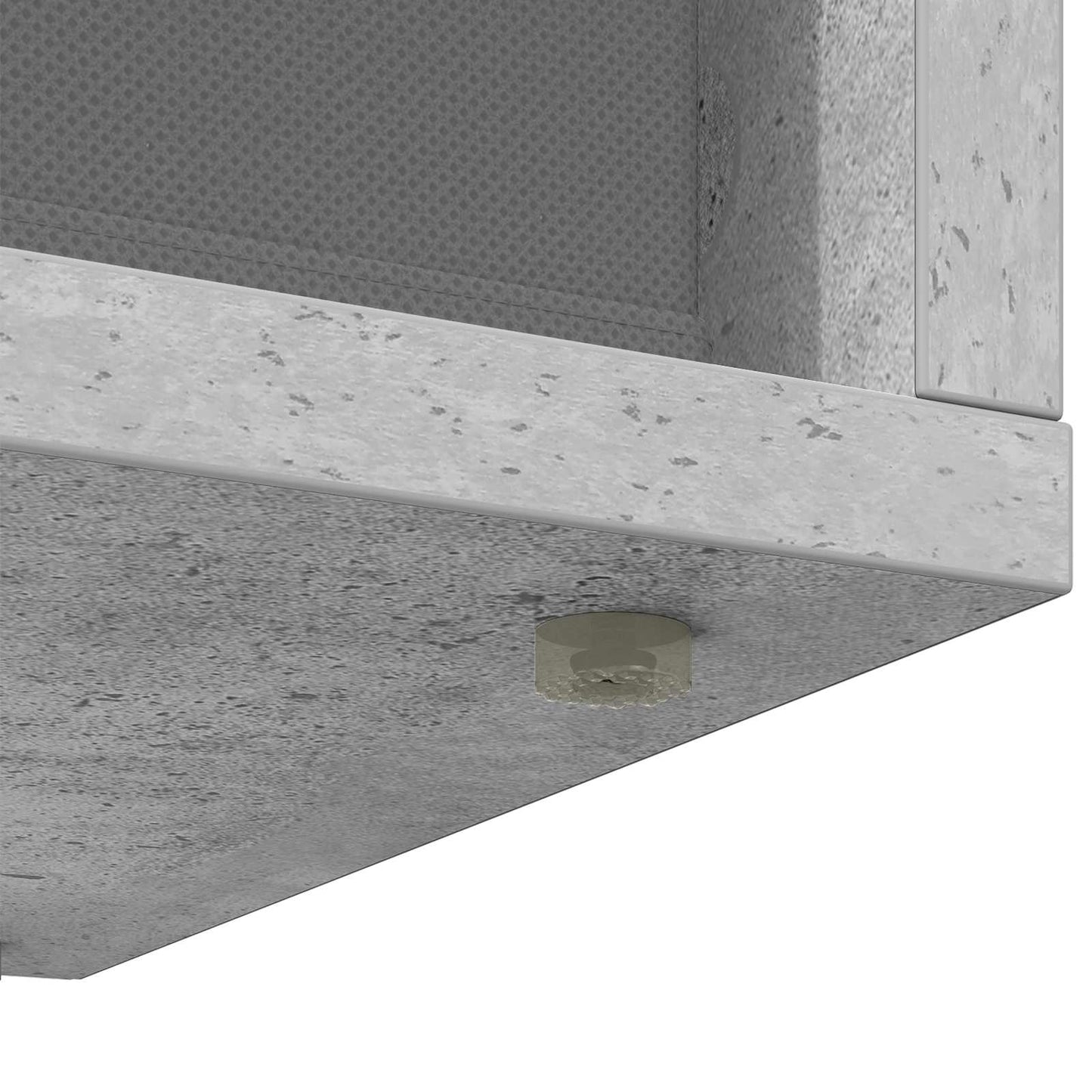 Lowboard with Drawer Concrete Grey 87 x 27.5 x 43 cm