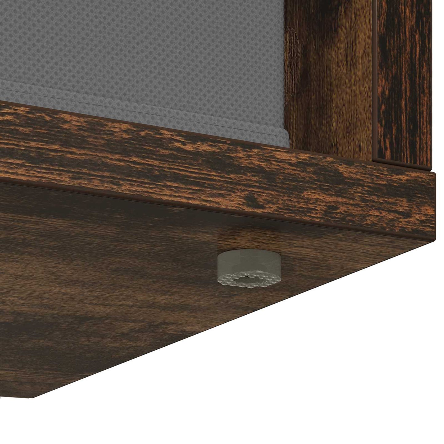 Lowboard with Drawer Smoked Oak 102 x 32 x 48.5 cm