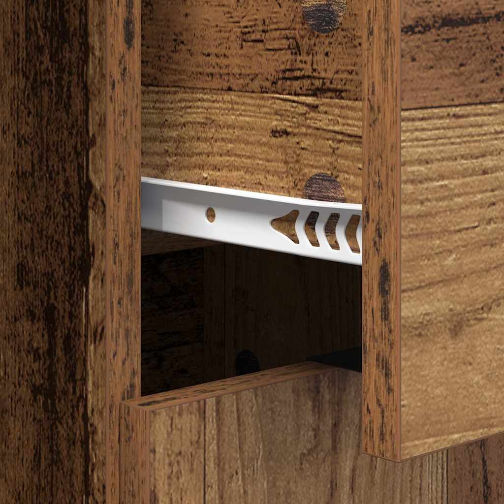 Sideboards 2 pcs Old Wood 60 x 30 x 70 cm Engineered Wood